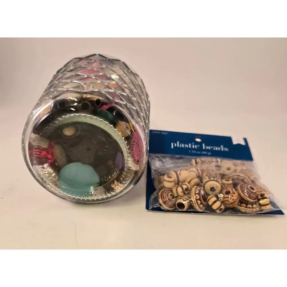 Assortment of Loose Beads Colorful Bead Soup Lot Jewelry Making Art Crafts